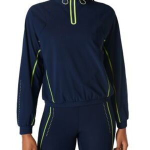 Sweaty Betty Navy and Neon Green Jacket